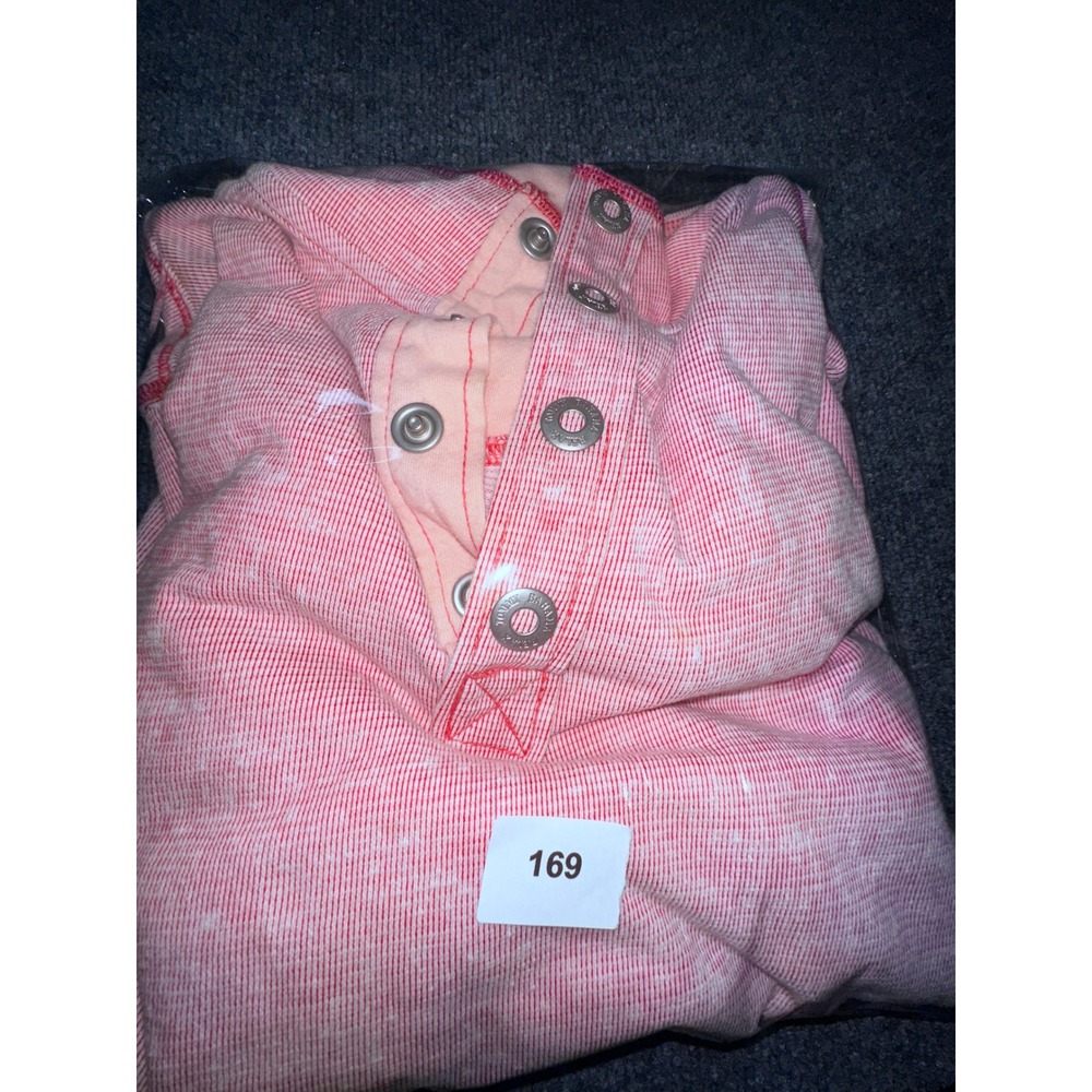 Tommy Bahama Mens Medium Pink Heathered Ribbed 1/4 Pullover Sweatshirt Casual - Picture 7 of 7